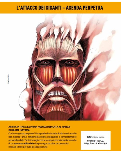 L’Attacco dei Giganti – Agenda Perpetua – Panini Comics – Italiano