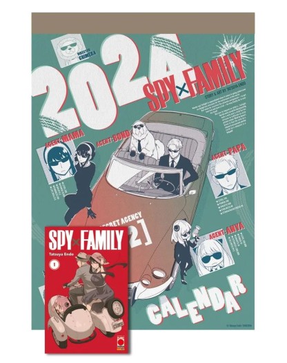 Spy x Family Calendario 2024 + 1 Variant – Panini Comics – Italiano