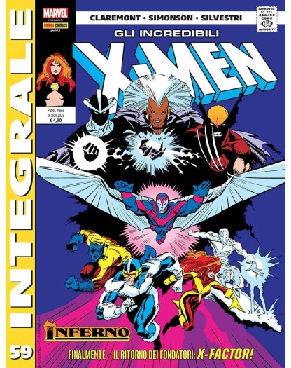 Gli Incredibili X-Men di Chris Claremont 59 – Marvel Integrale – Panini Comics – Italiano