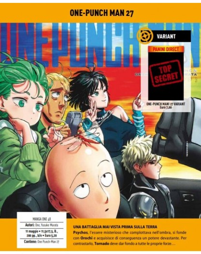 One Punch Man 27 – Ristampa -  Manga One 48 – Panini Comics – Italiano
