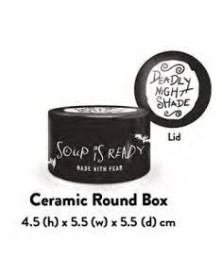 NIGHTMARE BEFORE CHRISTMAS - ROUND CERAMIC JAR - JAR