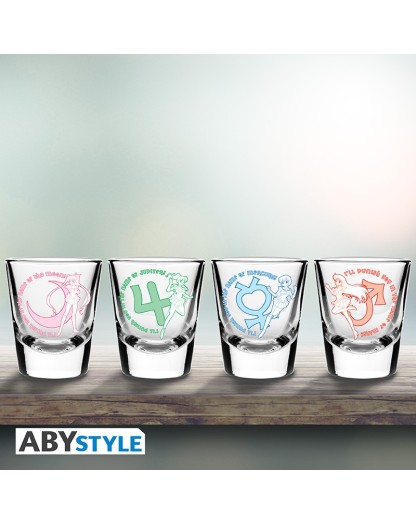 SAILOR MOON Set of 4 shooters Characters