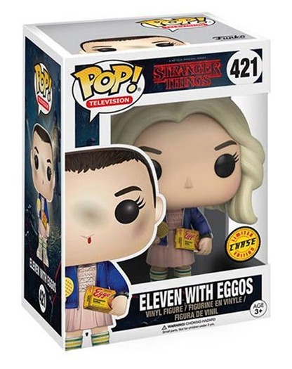 Funko Pop Television 421 - Chase - Eleven With Eggos - Stranger Things