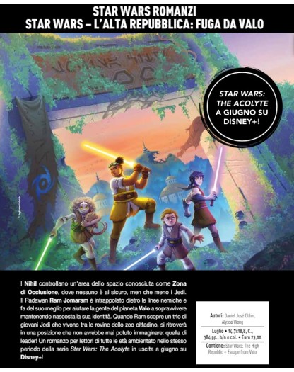 Star Wars Romanzi L’Alta Repubblica – Fuga da Valo – Panini Comics – Italiano