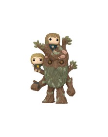 The Lord of the Rings Super Sized POP! - Animation Vinyl Figure- Barbalbero con Merry e Pipino 15 cm - Funko Pop