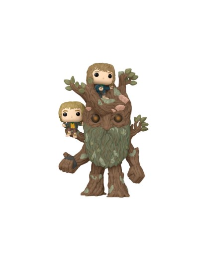 The Lord of the Rings Super Sized POP! - Animation Vinyl Figure- Barbalbero con Merry e Pipino 15 cm - Funko Pop