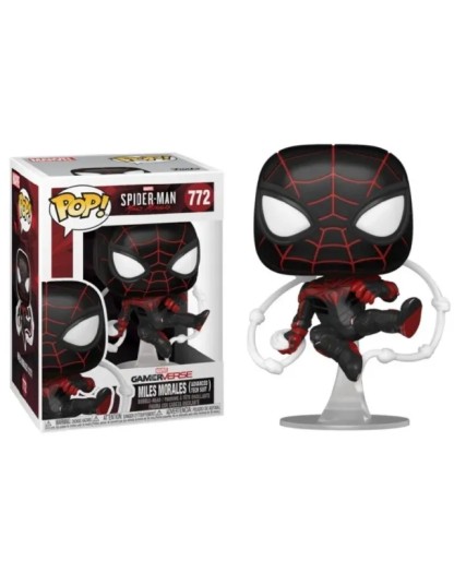 Funko Pop! - Spider-Man Miles Morales Advanced Tech Suit -  Spider-Man con testa oscillante - Figure 772