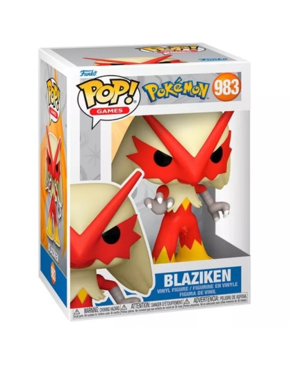 Funko Pop! Pokemon POP! Games - Blaziken Brasegali Lohgock - Figure 983
