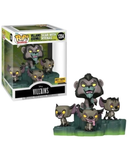 Funko POP! Moment!  Villains - Scar with Hyenas - 15CM - Special Edition - Figure 1204