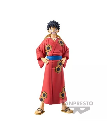 DXF One Piece The Grandline Men Monkey D. Luffy Yukata Version - Figure -  Banpresto