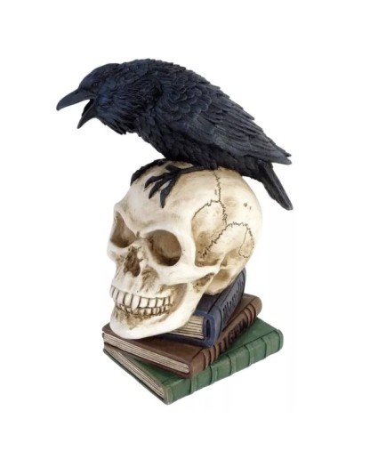 Statuetta Poes Raven - Alchemy Gothic