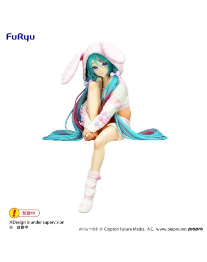 Figure - Hatsune Miku Noodle Stopper - Rabbit Ear Hood Pajama  - Furyu