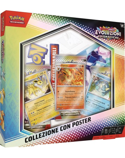 GCC Pokémon: collezione con poster dell’espansione Scarlatto e Violetto - Evoluzioni Prismatiche