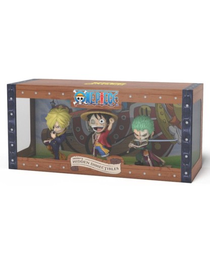One Piece Freeny's Hidden Dissectables Vinyl Figure Luffy, Zoro and Sanji