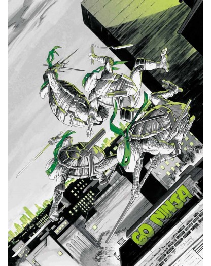 Teenage Mutant Ninja Turtles :  Black, White & Green  – Panini Comics – Italiano