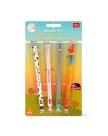 Set di 4 Penne Gel Cancellabili - Erasable Pen - Legami