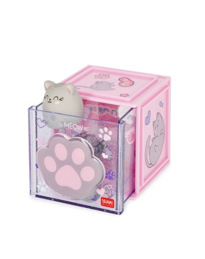 Box Componibile da Scrivania - Cutie Cube - Gatto - Legami