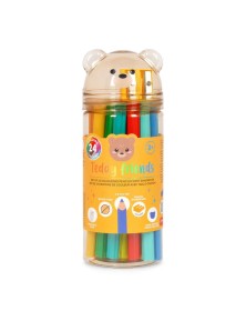 Set di 24 Matite Colorate con Temperino - Teddy Friends - Legami