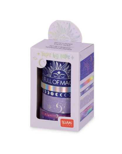 Set di 5 Nastri Adesivi di Carta - Tape by Tape - Magic - Legami