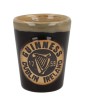Bicchierino dosatore in ceramica Guinness con arpa - Nero