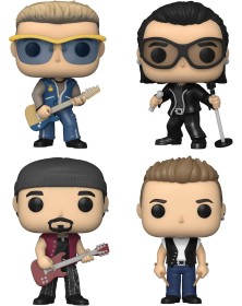 Bundle Funko Pop U2 Zoo Tv - Adam - Larry - Bono - The Edge