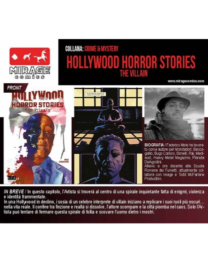 Hollywood Horror Stories: The Villain - Mirage Comics - Italiano