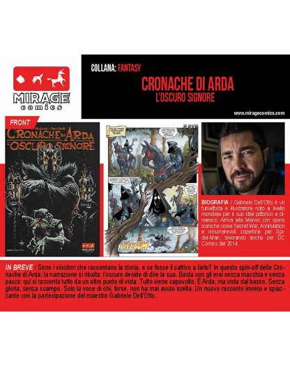 Cronache Di Arda: L’Oscuro Signore - Mirage Comics - Italiano