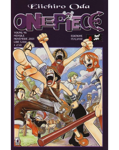 One Piece – Serie Blu 5 – Young 90 – Edizioni Star Comics – Italiano