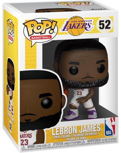 Funko Pop NBA Los Angeles Lakers LeBron James White Uniform - Funko - Italiano