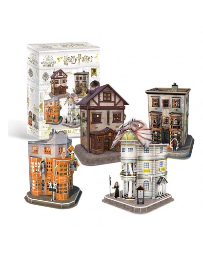 Puzzle - Harry Potter - 3D Puzzle Diagon Alley Set